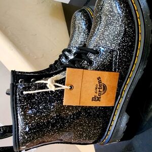 Dr. Martens Black Sparkle Boots